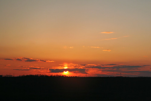 sunset sky northdakota amtraktrip