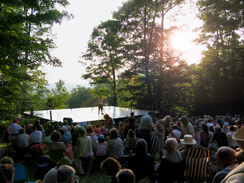sunset dance theater audience stage crowd insideout jacobspillow rastathomas