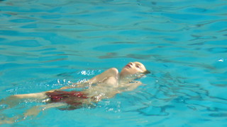 Noah swimming solo