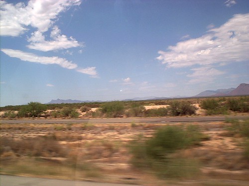 arizona sky mountain clouds highway