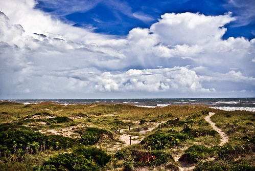 ocean clouds nc dunes hatteras outerbanks colorefexpro
