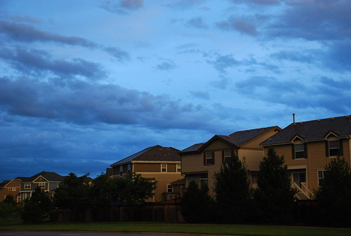 blue sky color colour landscape saturated suburb