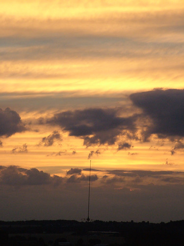 light sky sun clouds contrast evening