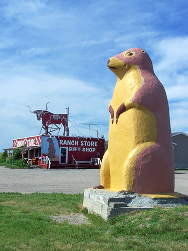 Giant prairie dog, Ranch Store Gift Shop, Badlands, SD | Flickr - Photo ...