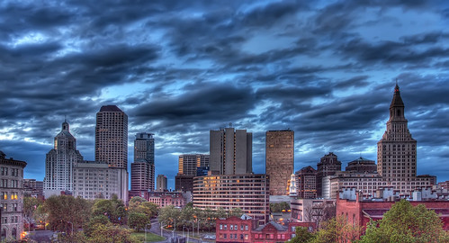 tower skyline downtown olympus explore hartford hdr travelers bushnell e620