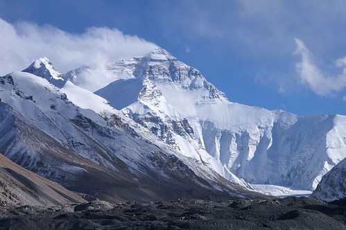 Mount Everest from base camp one