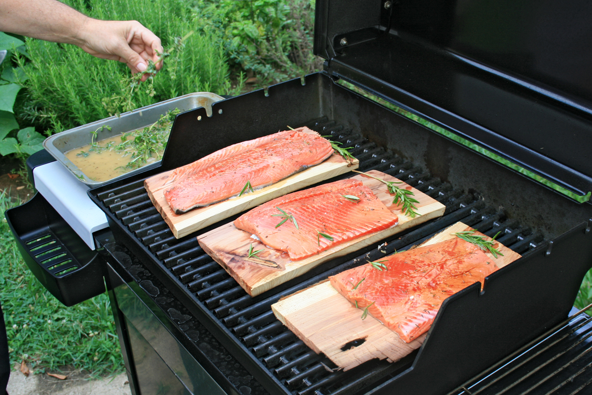 wild salmon grilled on a cedar plank | Flickr - Photo Sharing!