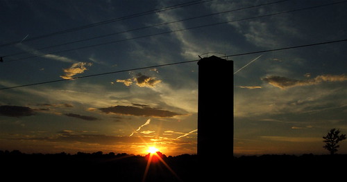 trees sunset sky sun silhouette clouds rural farm kentucky farmland silo lateafternoon westernkentucky smithmillskentucky hendersoncountykentucky genevakentucky