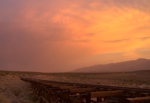 railroad bridge sunset sky usa southwest clouds landscape al rr az hdr discoverypark safford mtgraham sonyalpha ©æ saffordaz minoltaaf20 ahlston