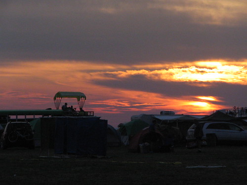 sunset iowa ragbrai hampton campground