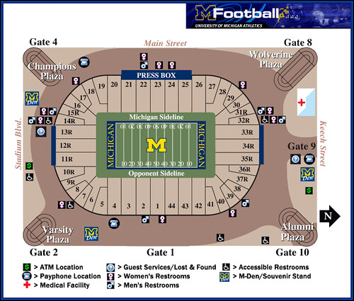 29 Michigan Stadium Seating Map Maps Database Source