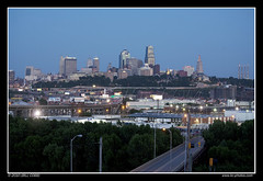 Kansas City, MO skyline from KCK