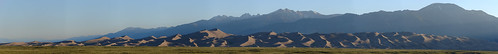 panorama june sunrise landscape colorado dunes sanluisvalley geology greatsanddunes 2007 greatsanddunesnationalpark sangredecristomountains hugin sangredecristorange