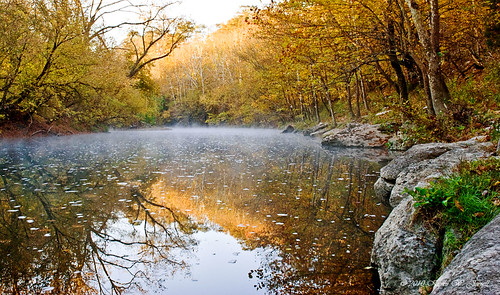 road autumn fall water misty fog reflections virginia rocks rivers mornings tobacco leecounty powellriver jonesville nikond60 backroadphotography kjerrellimages