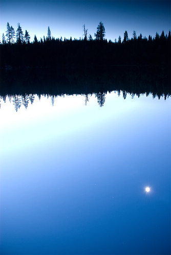 california blue trees sunset moon lake color reflection forest stars landscape sundown backlit gerlecreek eldoradonationalforest