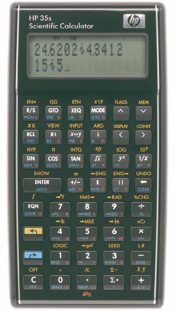 New Hewlett Packard Hp 35s Calculator Modified Cursor Ar Flickr