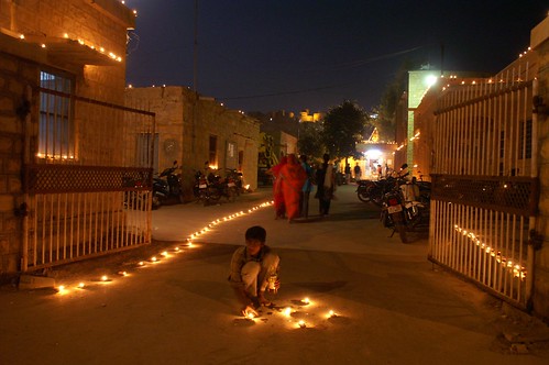 India at night