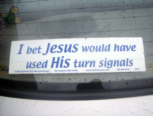 Signs of Downtown Athens - WWJD? from Flickr via Wylio