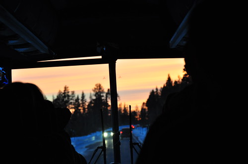 california sunset sky ski bus evening bay jackson area powpow backofthebus eyefi bayareaskibus backodabus