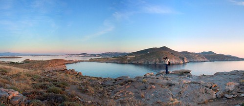 sunset sea panorama island friend view aegean greece paros naoussa garo bej parosenvirnmentalpark