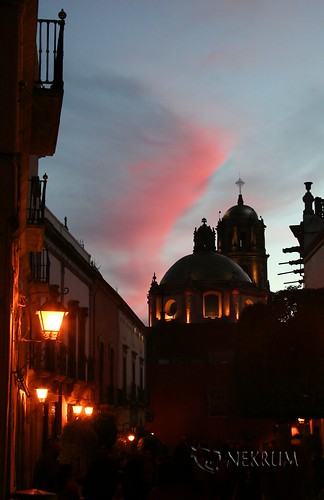 sunset sky church mexico atardecer dusk iglesia queretaro cielo