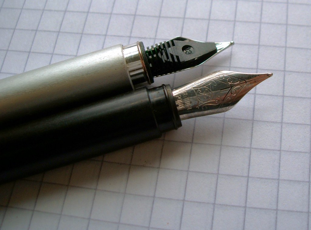 tasche and Muji pocket pen: Nibs