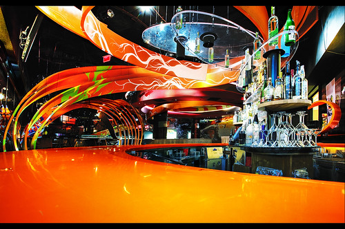 vegas brazil orange abstract color japan bar sushi restaurant samba drink lasvegas interior martini venetian dine cocktails palazzo sushisamba mondrain carnivalnevada