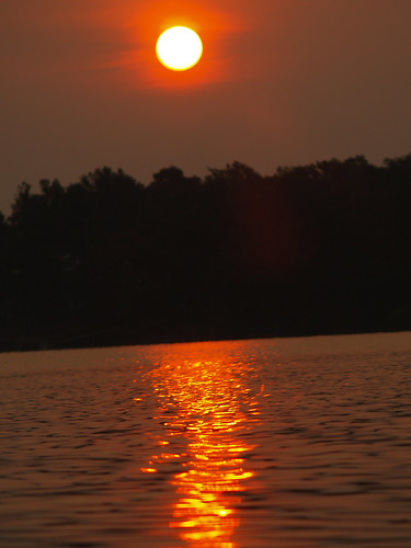usa sun lake reflection water sunrise ok eufaulalake pynok ofotografiepentruocauza