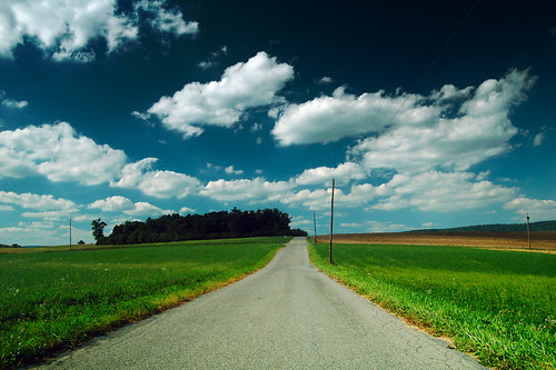 road sky field clouds rural empty country lonely crissinger