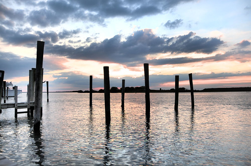 sunset water bay dock shore hdr imagebydesignworks