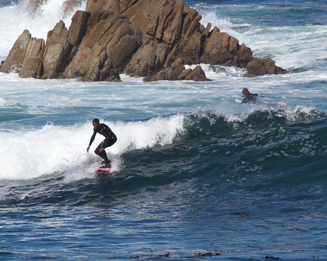 Surfing at Lover's Point