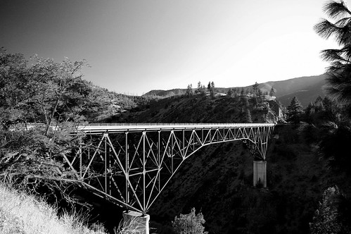 california bridge bw river high pentax 365 pioneer truss scenicroute project365 k100d