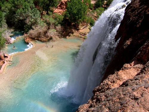 arizona waterfall az falls havasu supai havasupai havasufalls boeke