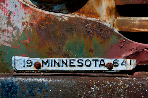 car minnesota junk rust tag roadtrip license 1964 ttt teardroptrailertour