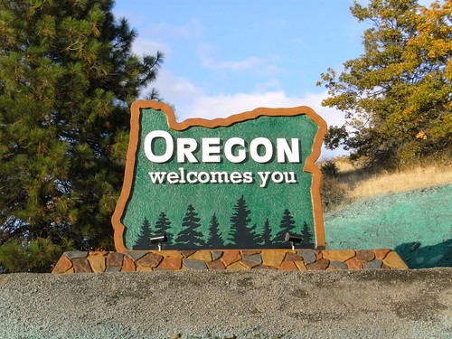 Oregon's newest welcome sign
