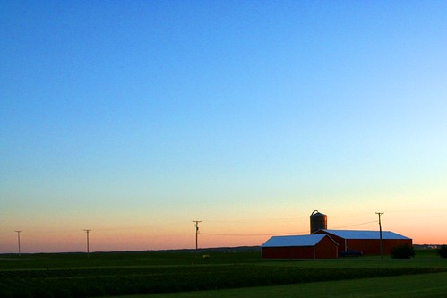 sunset barn rural driving farm shotwhiledriving