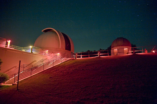 red sky grass stairs stars nightshot observatory telescope dome 5d 24mm brazosstatepark