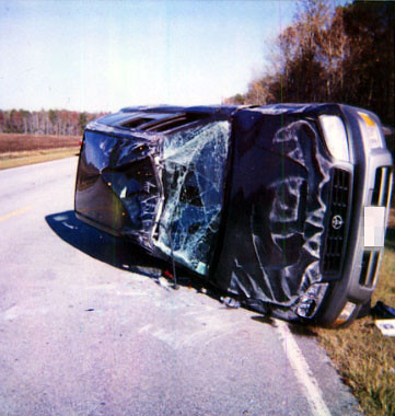 car northcarolina wreck rav4 rollover
