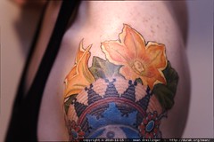 navajo squash blossoms added to rachel's shoulder 