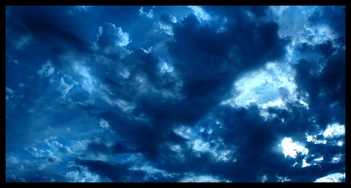 blue light sky cloud landscape 2007