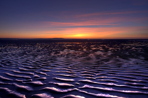 sunset beach wales sand mud llanelli ripples wfc jamessamuel