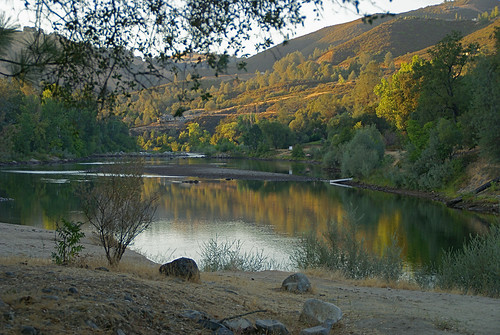 sunset water river refelctions americanriver coloma