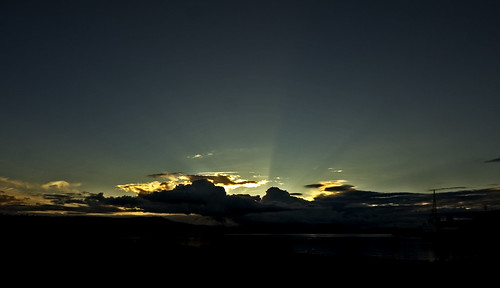 sunset cloud sun clouds geotagged ray rays horten indrehavn aplusphoto