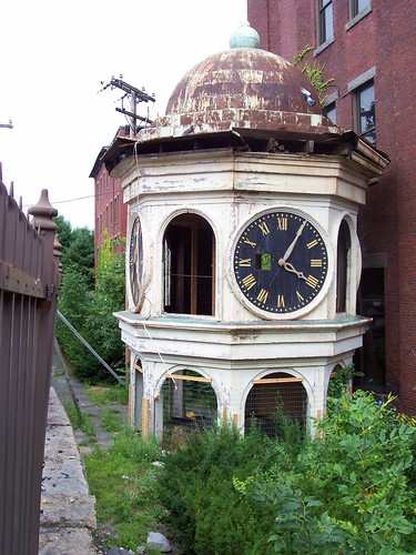 city urban usa tower mill abandoned clock film america fence rust decay maine american cupola derelict saco vacationland biddeford davensuze