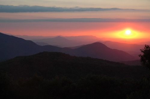light sunset orange colors clouds outdoors vista appalachians criticismwelcome maxpatchnc