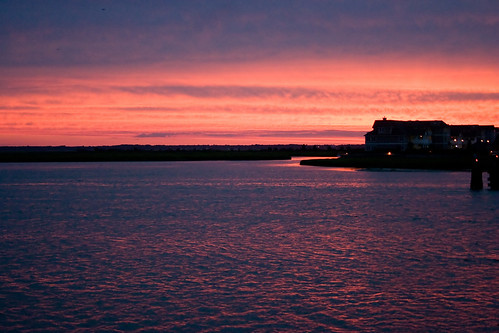ocean sunset vacation house silhouette bay nj shore stoneharbor jerseyshore