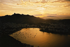 Coucher de soleil sur Rio de Janeiro