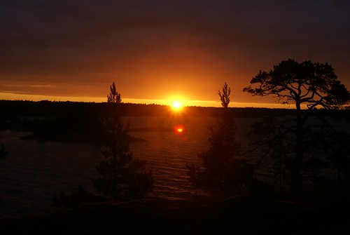 sunrise midsummer sweden midsommar