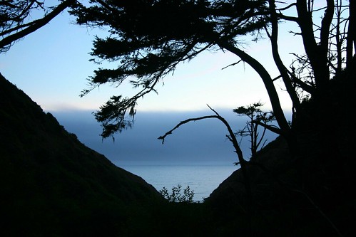 ocean california fog evening twilight view pacific dusk hiking hills trail valley coastline steep lostcoast mendocinocounty andersongulch sinkyonewildernesssp