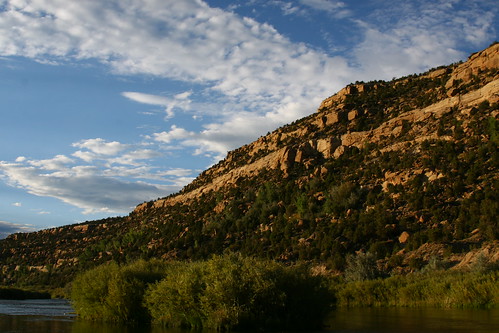 sunset sky newmexico clouds canyon flyfishing sanjuanriver